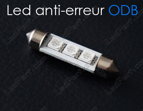 LED-Lampe 42mm C10W Ohne Fehler Odb - Anti-Fehler odb blau