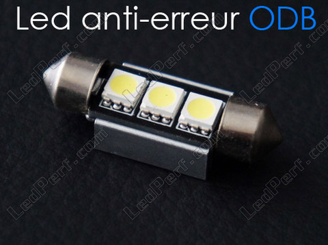 LED-Lampe 37 mm C5W Ohne Fehler Odb - Antifehler odb Weiß