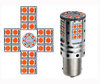 Leistungsstarke LED-Lampe P21W orange Leds R5W PY21W P21 5W BA15S Leds orangefarbene Basis ntlt_ptrnampoule_2