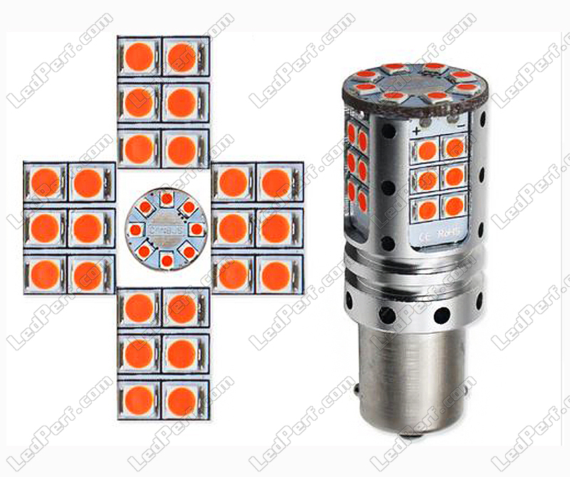 LED-Lampe PY21W Ultra leistungsstark für Blinker - Basis BAU15S