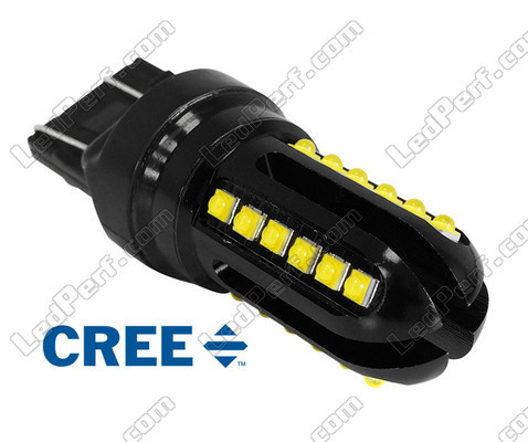 Lampe W21/5W LED (T20) Ultimate Ultra Powerful - 24 LEDs CREE - Anti ODB Error