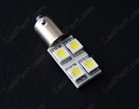 LED-Lampe BA9S T4W Rotation weiß effect Xenon