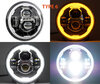 Typ 6 LED-Scheinwerfer für Buell Blast 500 - optisch Motorrad runde zugelassen