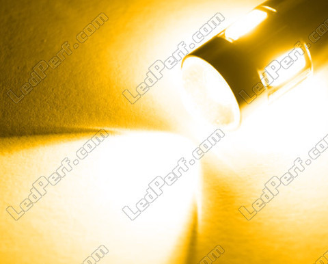 W5W Sehr leistungsstarke LED T10 mit Lupe orange