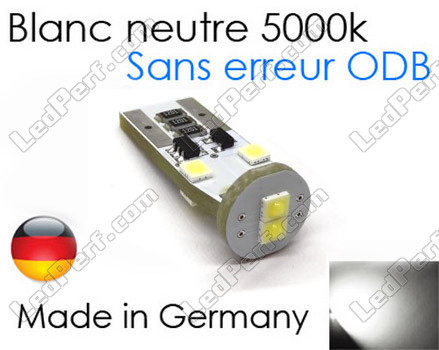 LED-Lampe T10 Supreme W5W Ohne Fehler Odb - Anti error odb Weiß neutral 5000K