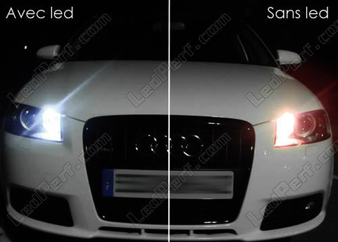 Nachtbeleuchtung Leds Weiß Xenon W5W T10 - Audi A3 8P