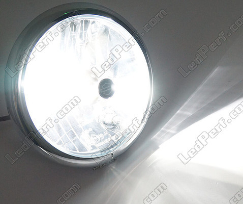 Lampe H4 LED Motorrad einstellbar - Beleuchtung Weiß pur