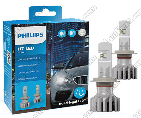 Kit LED-Lampen H7 Philips ULTINON Pro6000 Zugelassene - 11972U6000X2