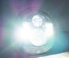 Optisch Motorrad Voll-LED Chrom für Scheinwerfer runde 7 Zoll - Typ 3 Beleuchtung Weiß Pur