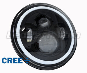 Optisch Motorrad Voll-LED schwarz für runde Scheinwerfer 7 Zoll - Typ 5