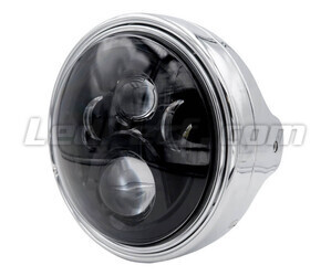 Verchromter Scheinwerfer von Motorrad runde für eine 7-Zoll-Full-LED-Optik