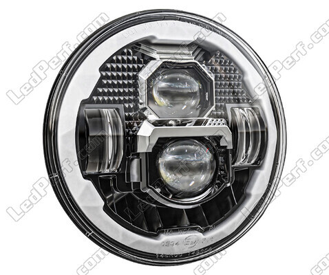 Optisch Motorrad Voll-LED schwarz für runde Scheinwerfer 7 Zoll - Typ 4