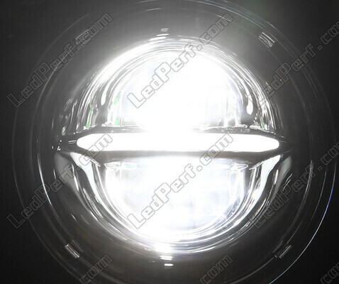 Optisch Motorrad Voll-LED schwarz für Scheinwerfer runde mit 5.75 Zoll - Typ 5