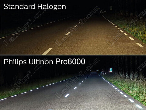 LED-Lampen Philips Zugelassene für Dacia Duster versus Original-Lampen