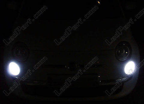 Led Nightlights / Tagfahrlichter Weiß Xenon Fiat 500