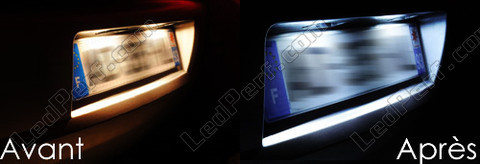 Led Kennzeichen Lexus RX II vor und nach