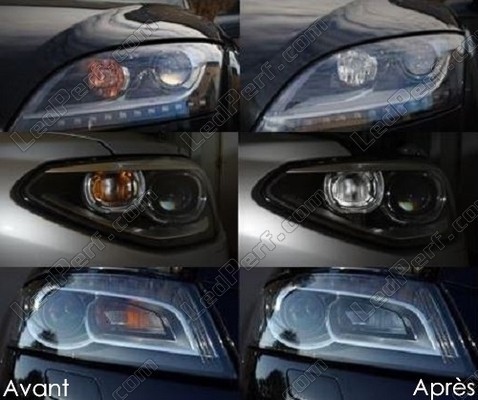 Led Frontblinker Lexus RX IV vor und nach