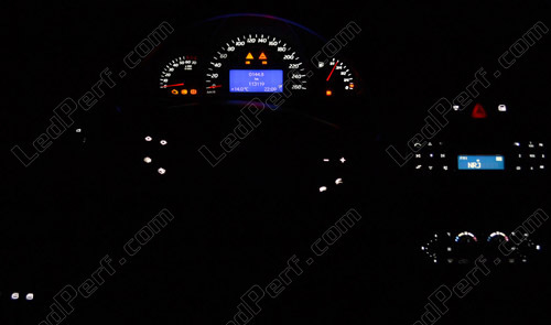 high SMD Tacho Beleuchtung weiß rot blau 9x LED Mercedes CLK-Klasse C208 W208