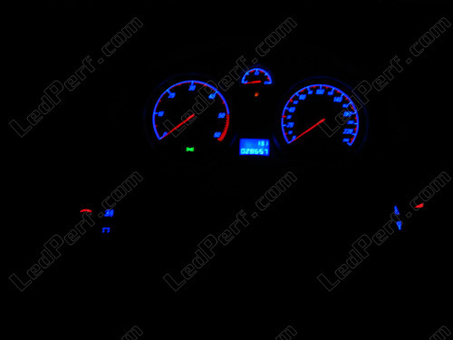 Blauer Tacho Tachobeleuchtung LED LEDs SMD Umbauset Opel Astra H - Zafira B
