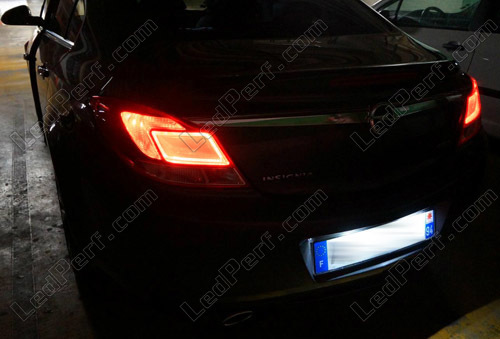 LED Kennzeichenbeleuchtung Module Opel Insignia, ab Bj. 08, mit  E-Prüfzeichen, LED Kennzeichenbeleuchtung für Opel, LED  Kennzeichenbeleuchtung