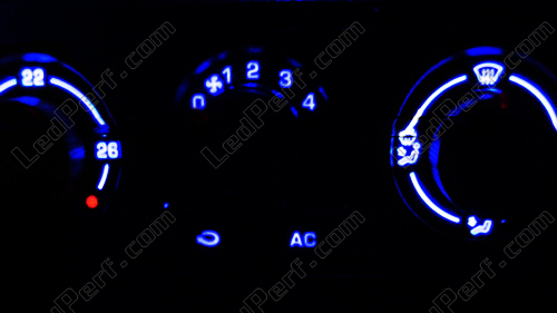 Blauer Tacho + Heizungsblende Seat Ibiza Arosa (Heizung Blau), LED Tacho-  & Armaturenbel.