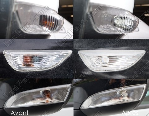 Led Seitliche Fahrtrichtungsanzeiger Toyota Avensis MK1 vor und nach
