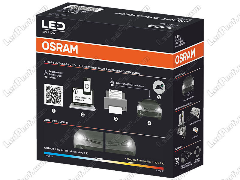 Osram LED Lampen Set Zugelassen für Volkswagen Golf 6.