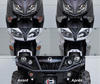 Led Frontblinker Honda CBF 600 S (2004 - 2007) vor und nach