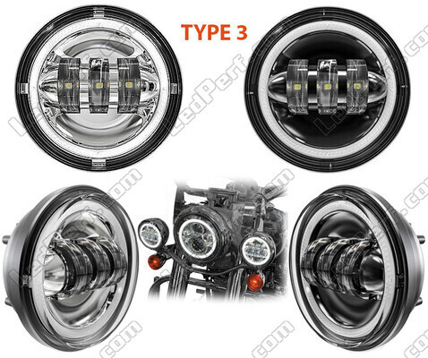 LED Optiken für Zusatzscheinwerfer des Indian Motorcycle Chief classic / standard 1720 (2009 - 2013)