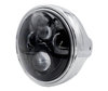 Beispiel eines runden Scheinwerfers aus Chrom mit schwarzer LED-Optik von Moto-Guzzi V11 Sport Ballabio