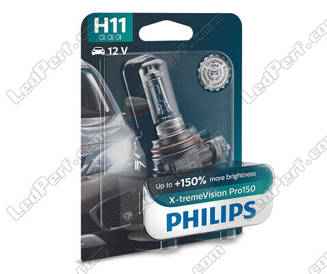 1x Scheinwerferlampe H11 Philips X-tremeVision PRO150 55W 12V - 12362XVPB1