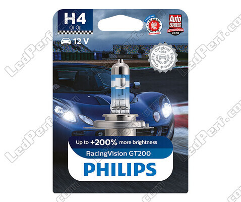 1x Scheinwerferlampe H4 Philips RacingVision GT200 60/55W +200% - 12342RGTB1