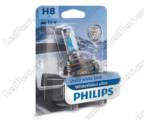 1x Scheinwerferlampe H8 Philips WhiteVision ULTRA +60% 35W - 12360WVUB1