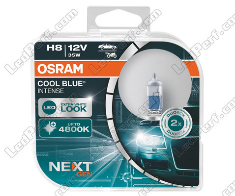 Paar Osram H8 Cool blue Intense Next Gen LED Effect 4800K Glühbirnen