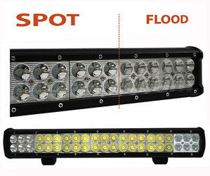 LED-Light-Bar CREE Zweireihig 126 W 8900 Lumen für 4 x 4 - LKW – Traktor Spot VS Flood