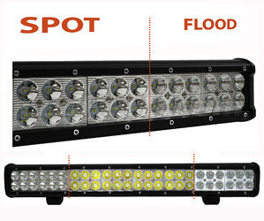 LED-Light-Bar CREE Zweireihig 144 W 10100 Lumen für 4 x 4 - LKW – Traktor Spot VS Flood