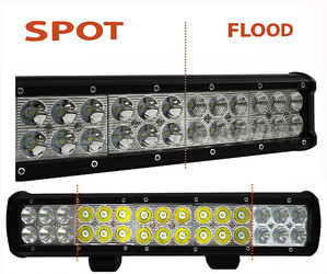 LED-Light-Bar CREE Zweireihig 90 W 6300 Lumen für 4 x 4 - Quad - SSV Spot VS Flood