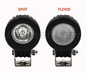 Zusätzliche LED-Scheinwerfer CREE runde 10W für Motorrad - Roller - Quad Spot VS Flood
