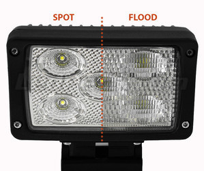 Zusätzliche LED-Scheinwerfer rechteckig 50 W CREE für 4 x 4 - Quad - SSV Spot VS Flood
