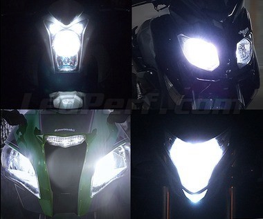 2tlg H7 LED Motorrad Scheinwerfer Lampe Abblendlicht Birne für BMW S1000RR  09-19