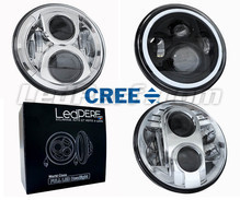 LED-Scheinwerfer für Derbi Cross City 125 - optisch Motorrad runde zugelassen