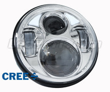Optisch Motorrad Voll-LED Chrom für Scheinwerfer runde mit 5,75 Zoll - Typ 3