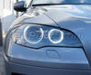 Pack LED-Angel-Eyes H8 (reines Weiß) für 6000K für BMW X5 (E70) - MTEC V3.0