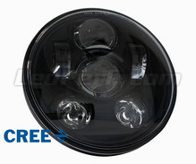 Optisch Motorrad Voll-LED schwarz für Scheinwerfer runde mit 5,75 Zoll - Typ 1