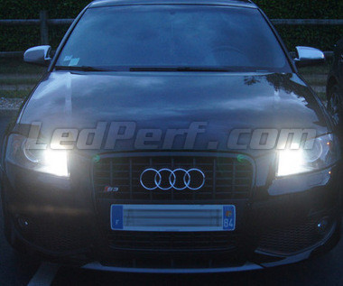 LED Tagfahrlicht TFL Audi A3 8P smoke Einbaurahmen Dimmfunktion 2 x 6 LEDs