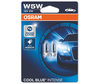 Pack mit 2 Osram Cool Blue Intensive-Nachtlichtern - Weiß - Basis W5W - 4000K